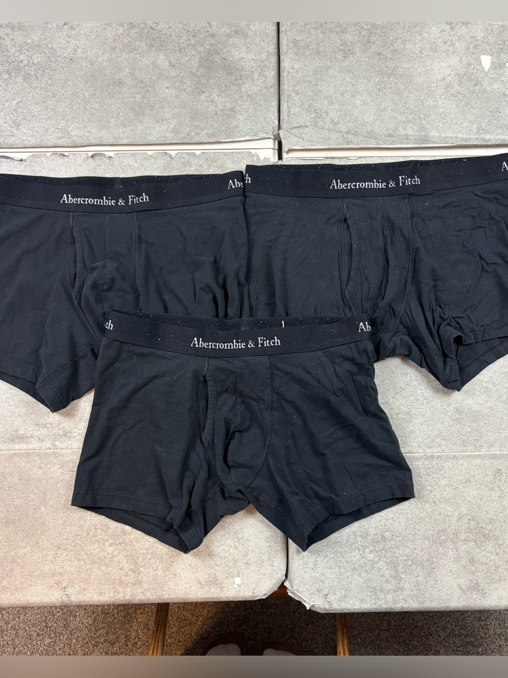 Black abercrombie and fitch 5" 3-Pack Boxer Briefs